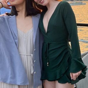 Green romper (Free people style)